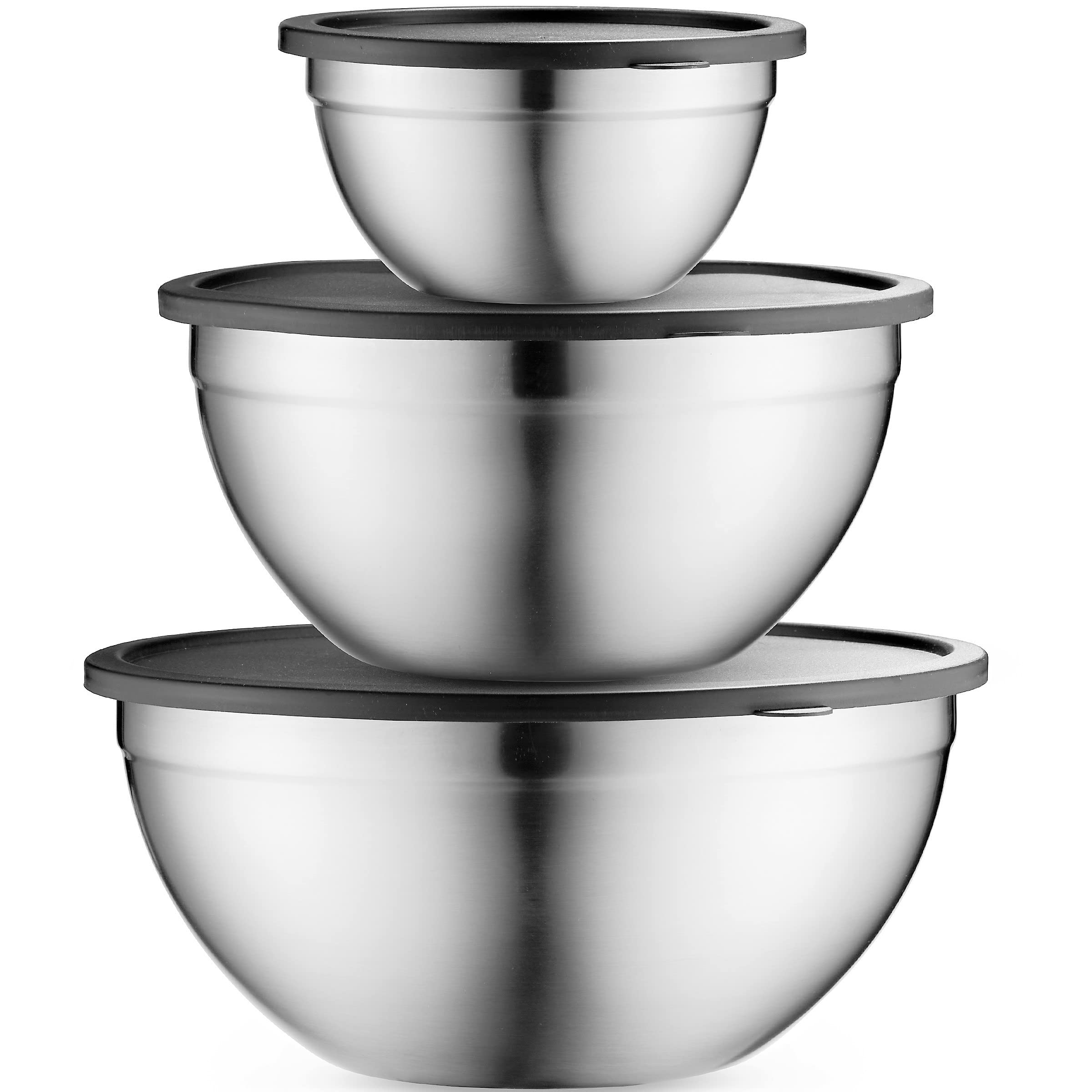 Table Concept tazones mezcla acero inoxidable, duraderos para cocinar y preparar recetas.