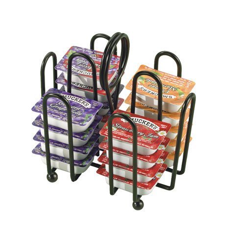 Tablecraft 597CBK porta-paquetes gelatina, cómodo para servir condimentos en mesas
