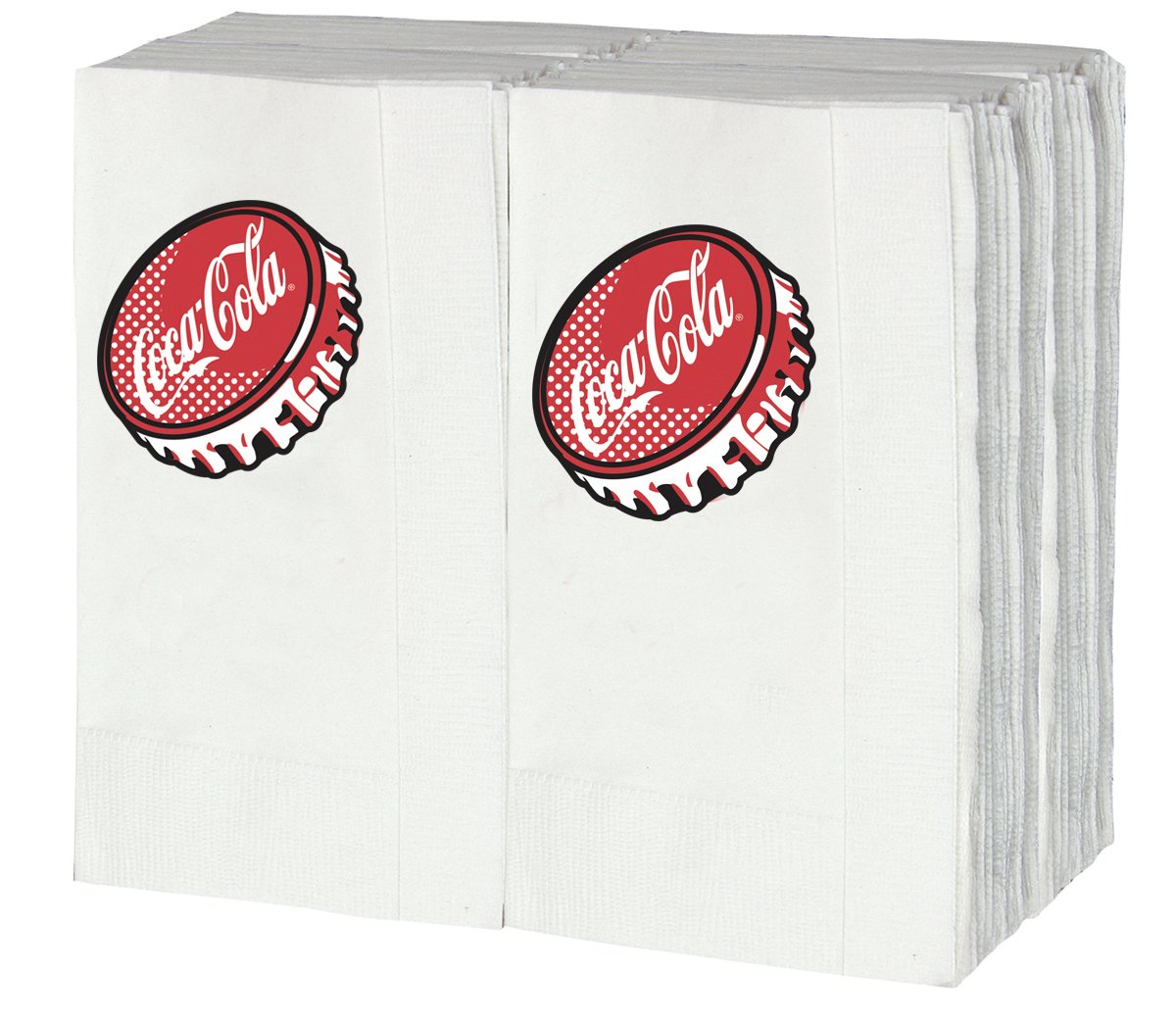 Tablecraft CC402: servilletas graficas blancas de 100 unidades, perfectas para cócteles y bodas.