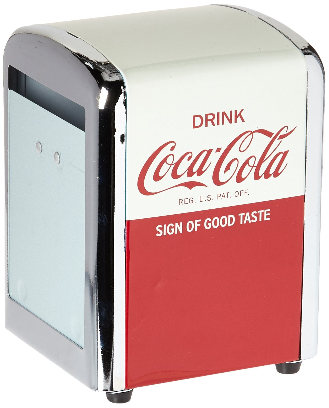 Tablecraft dispensador de servilletas Coca-Cola, mitad rojo, ideal para la mesa familiar.