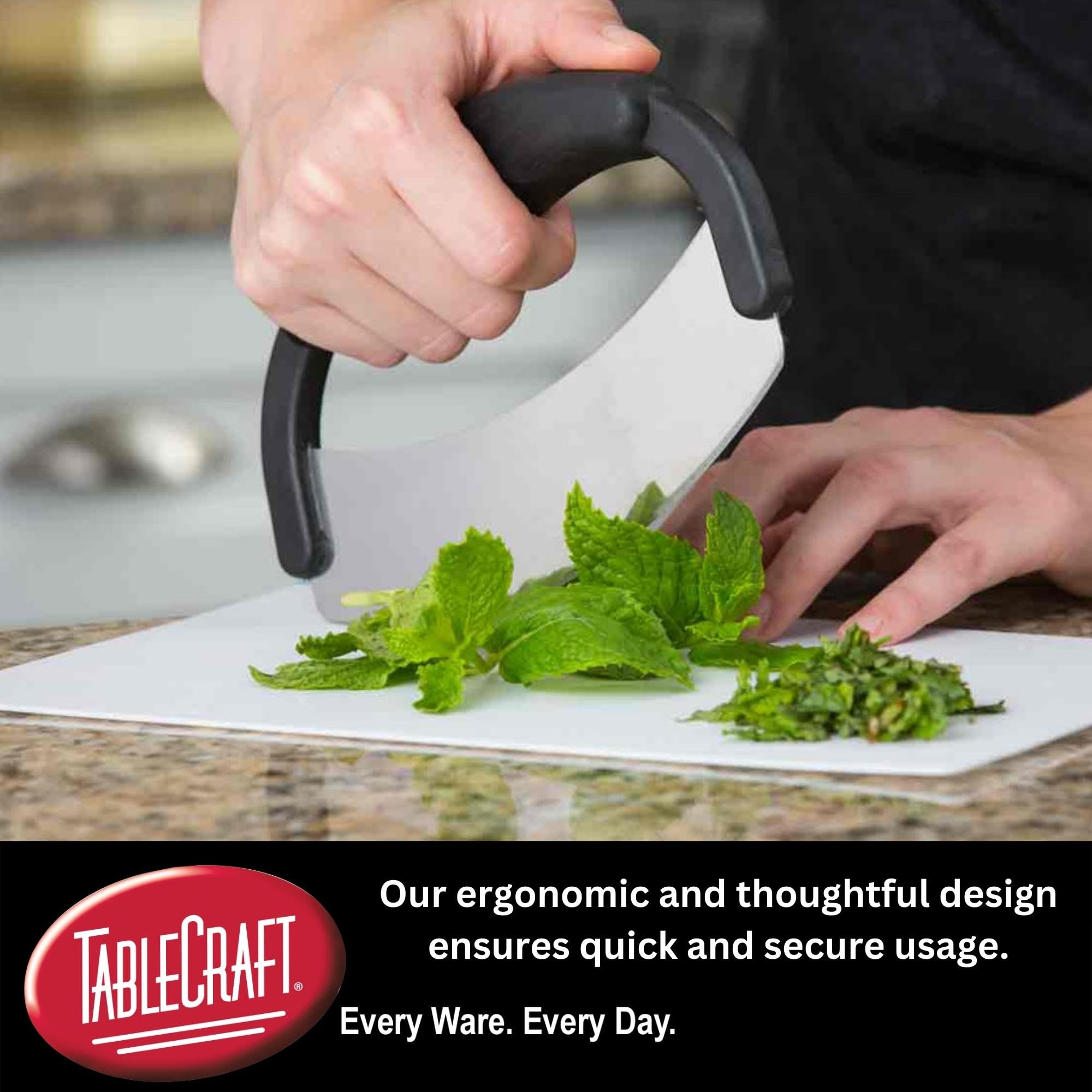 TableCraft H6610 uso con una mano facilita movimientos suaves en la cocina.