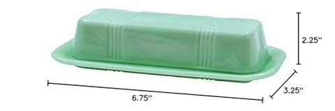 Tablecraft HJ124 diseño de vidrio jadeite verde realza tu mesa.
