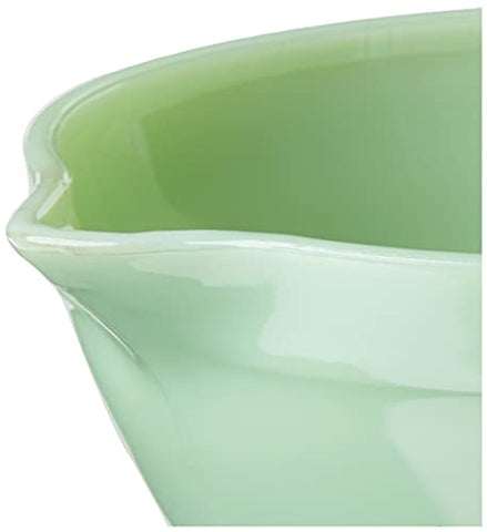 TableCraft Jadeite Vidrio Tazón Mezclador apto para lavavajillas, limpieza rápida
