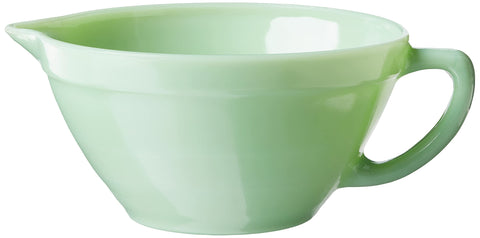 TableCraft Jadeite Vidrio Tazón Mezclador con boquilla de vertido para verter sin derrames