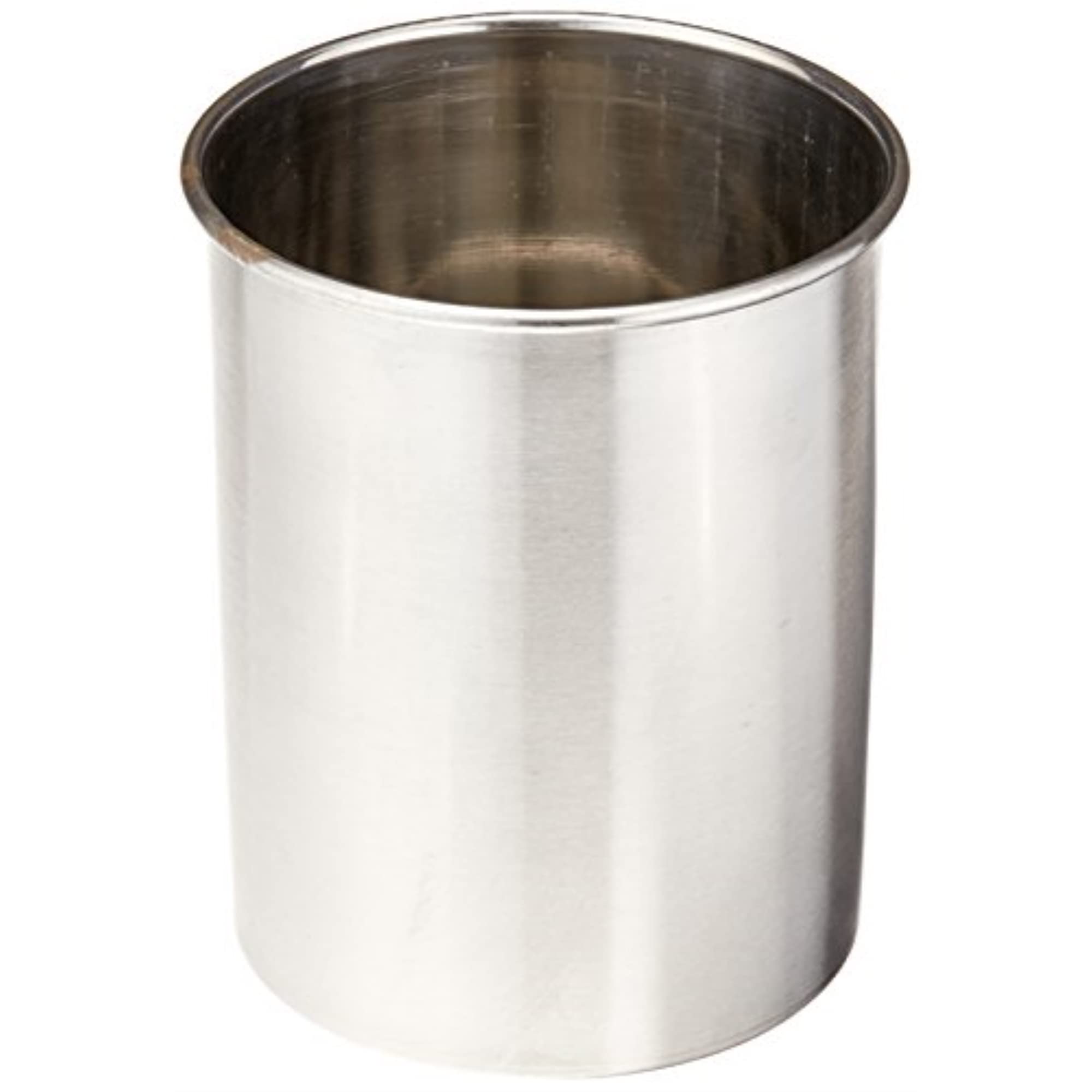 TableCraft porta-utensilios en acero inoxidable con acabado cepillado, ideal para mantener utensilios a mano.