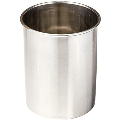 TableCraft porta-utensilios en acero inoxidable con acabado cepillado, ideal para mantener utensilios a mano.