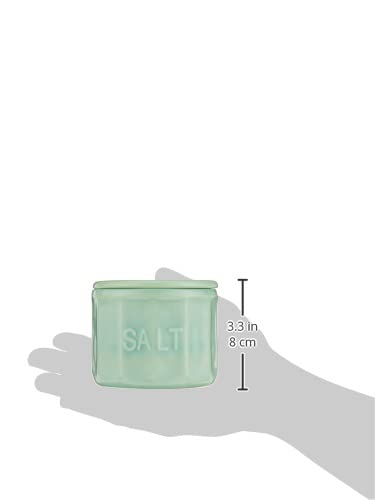 Tablecraft salero Jadeite Verde; diseño compacto para mesas modernas.
