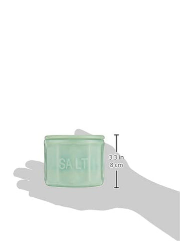 Tablecraft salero Jadeite Verde; diseño compacto para mesas modernas.