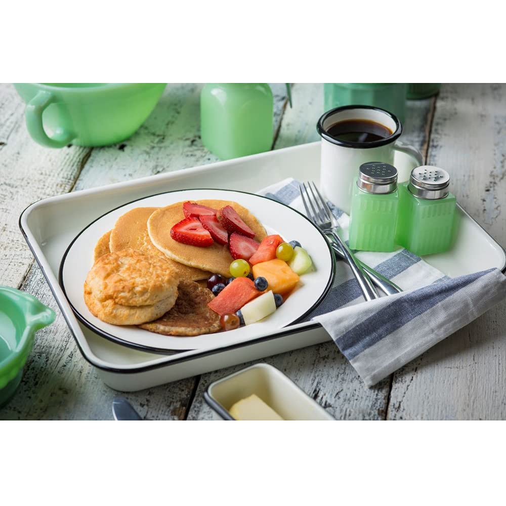 Tablecraft salero Jadeite, dimensiones compactas para cocinas pequeñas