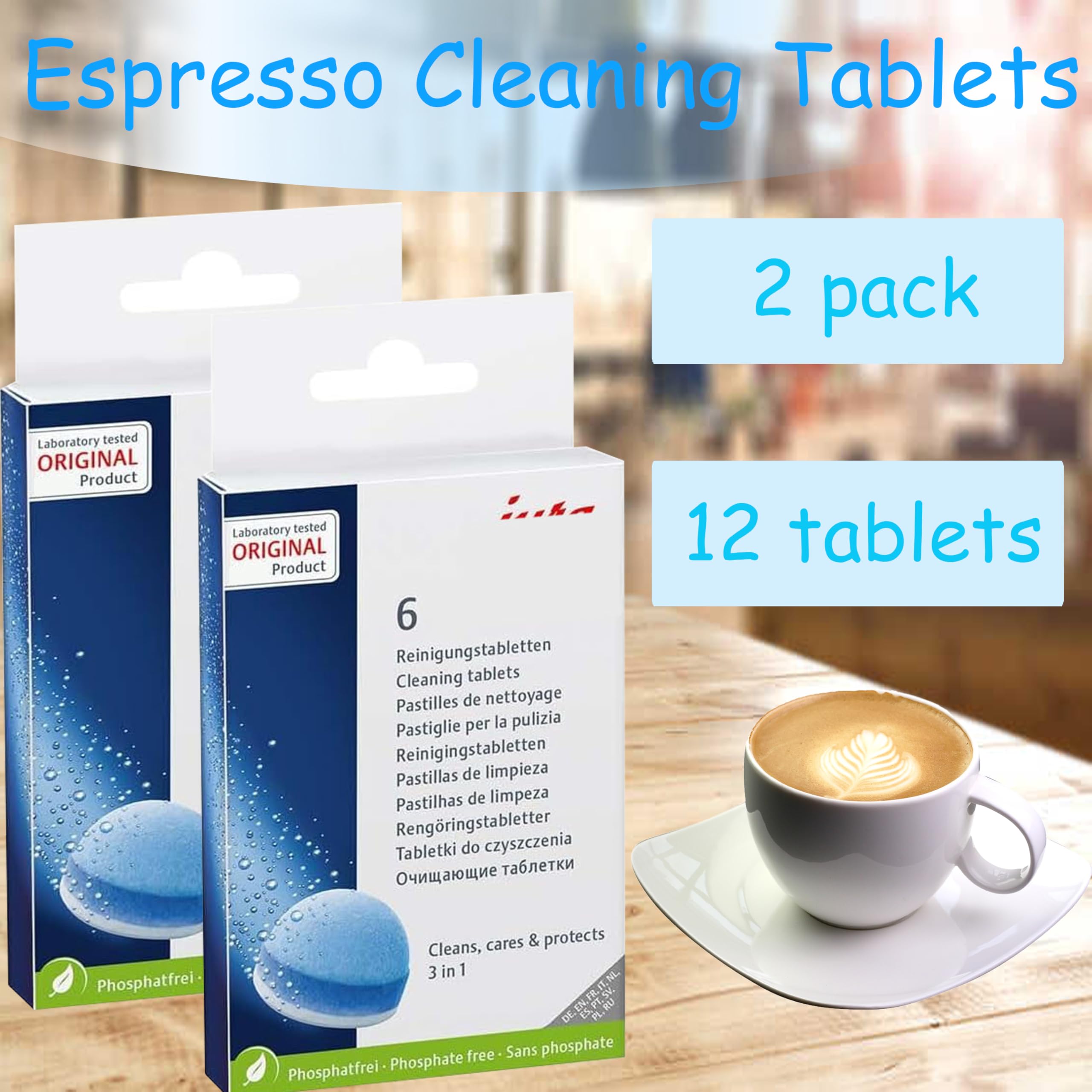 Tabletas limpieza espresso limpieza profunda máquina para rendimiento continuo