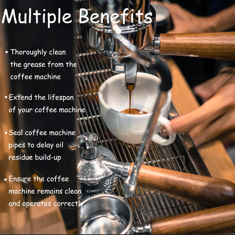 Tabletas limpieza espresso sellado de tuberías para protección duradera