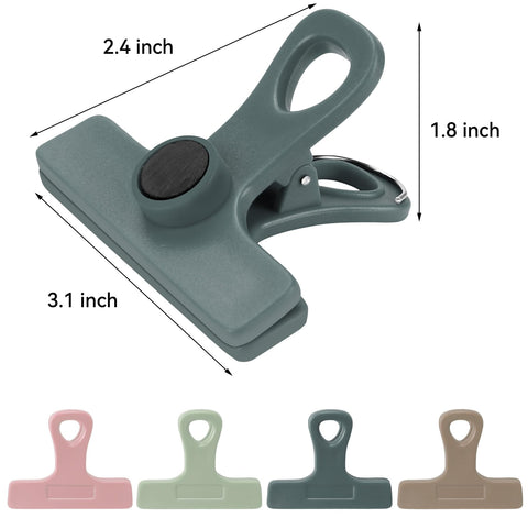 TACGEA clip magnético en nevera, acceso rápido al sellado de bolsas.