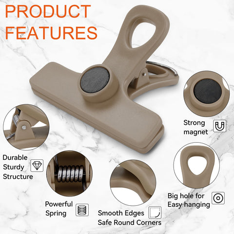 TACGEA clip imantado de diseño duradero con resorte fuerte para uso repetido.