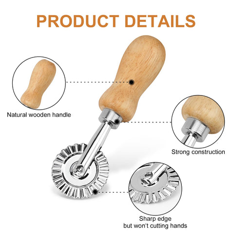 TACGEA rueda cortadora para cortar pasta, galletas y fideos con facilidad.