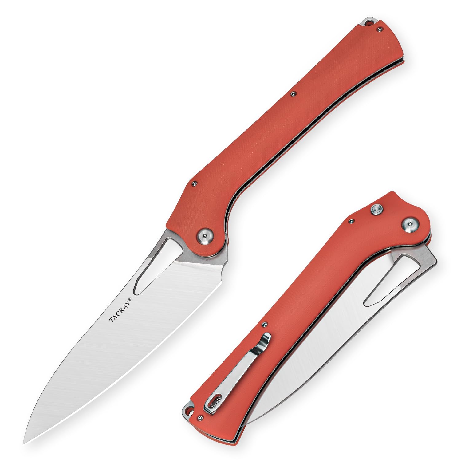 TACRAY cuchillo plegable con hoja 10cr15mov para cortes precisos en la cocina