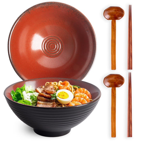 Tacuhy cuenco ramen japonés 40oz, ideal para porciones generosas.