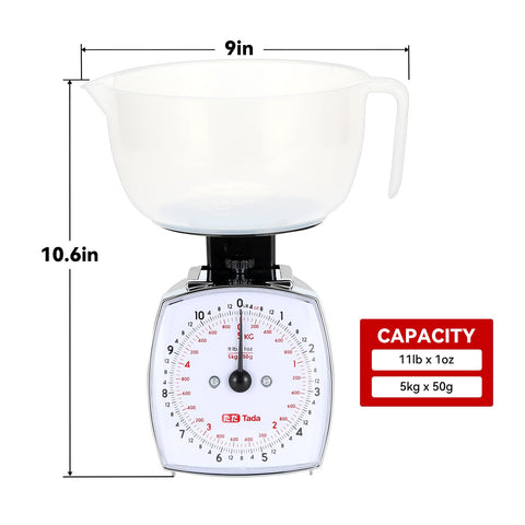 TADA dial mecánico fácil de leer para cocinar con precisión.
