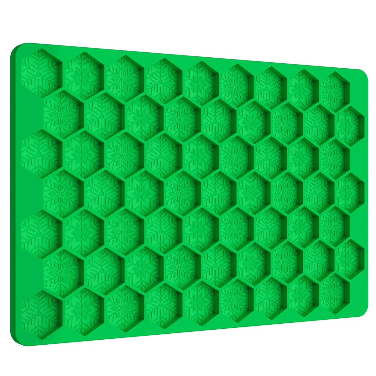 Tadonyny moldes silicona copos nieve hexagonales chocolate, liberación fácil para resultados nítidos.
