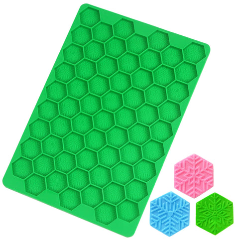 Tadonyny moldes silicona copos nieve hexagonales paletas decorativas para pasteles, creatividad.