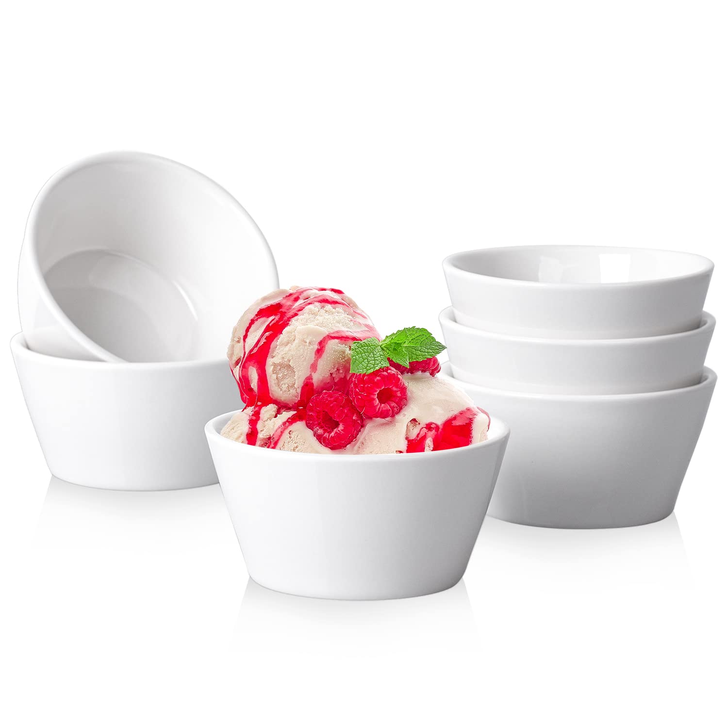 Taeochiy tazones de porcelana 8 onzas, aptos para hornear.