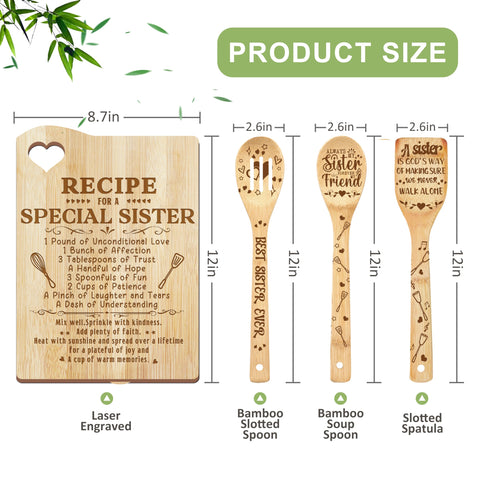 Taesun conjunto de utensilios de cocina de madera para decorar y usar