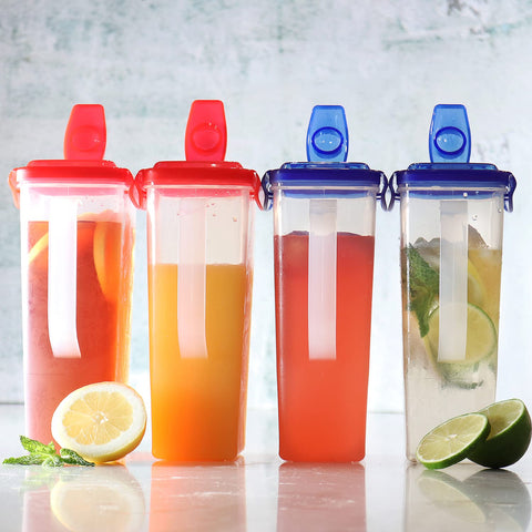 Conjunto Tafura de 2 jarras rojas 50oz, compacto y práctico