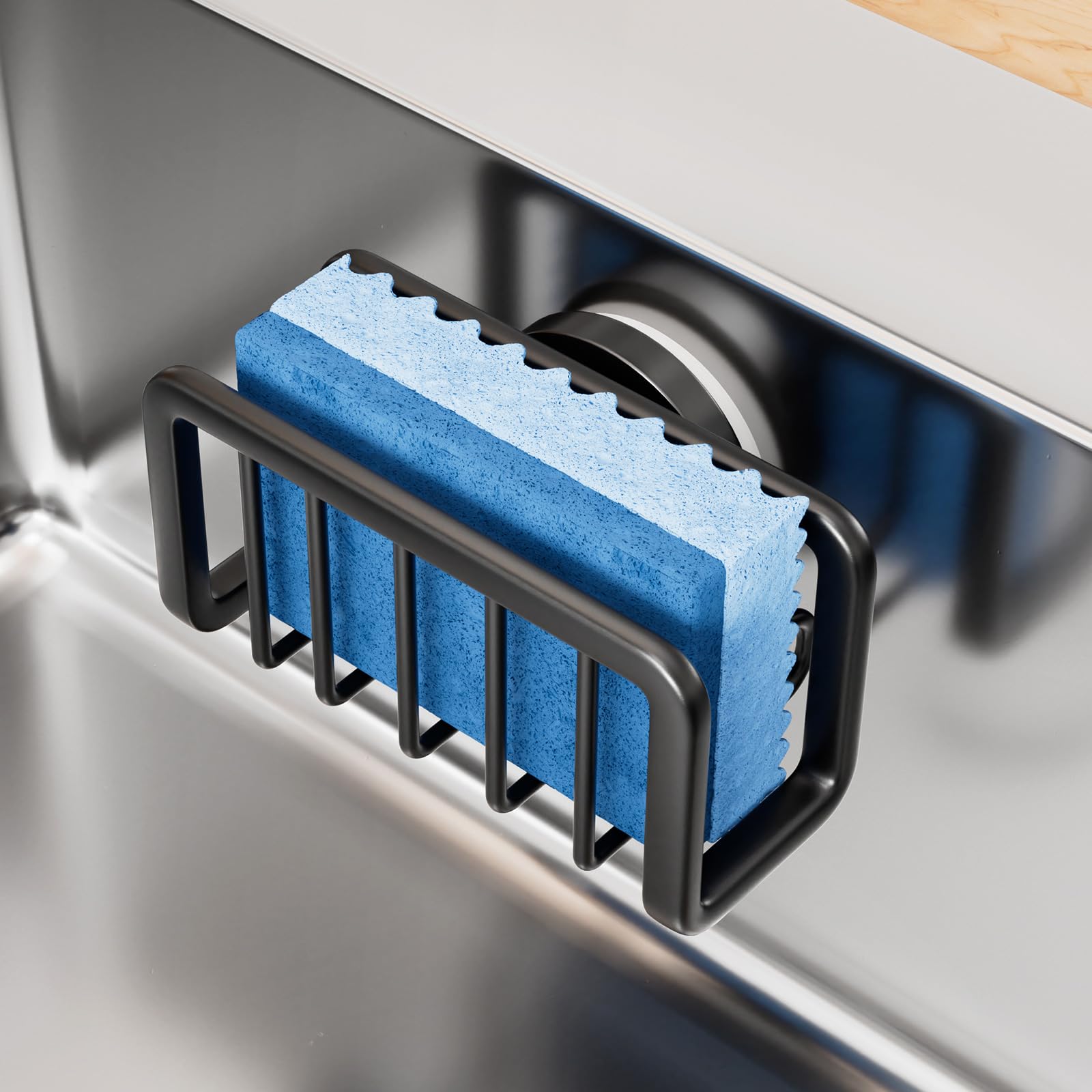 TAILI portaesponja para lavabo de cocina con succión fuerte para esponjas y cepillos