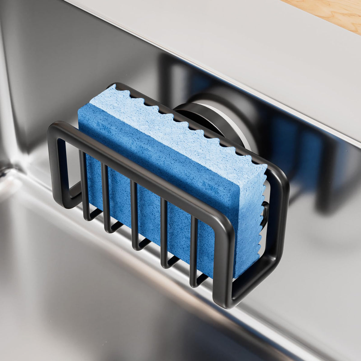 TAILI portaesponja para lavabo de cocina con succión fuerte para esponjas y cepillos