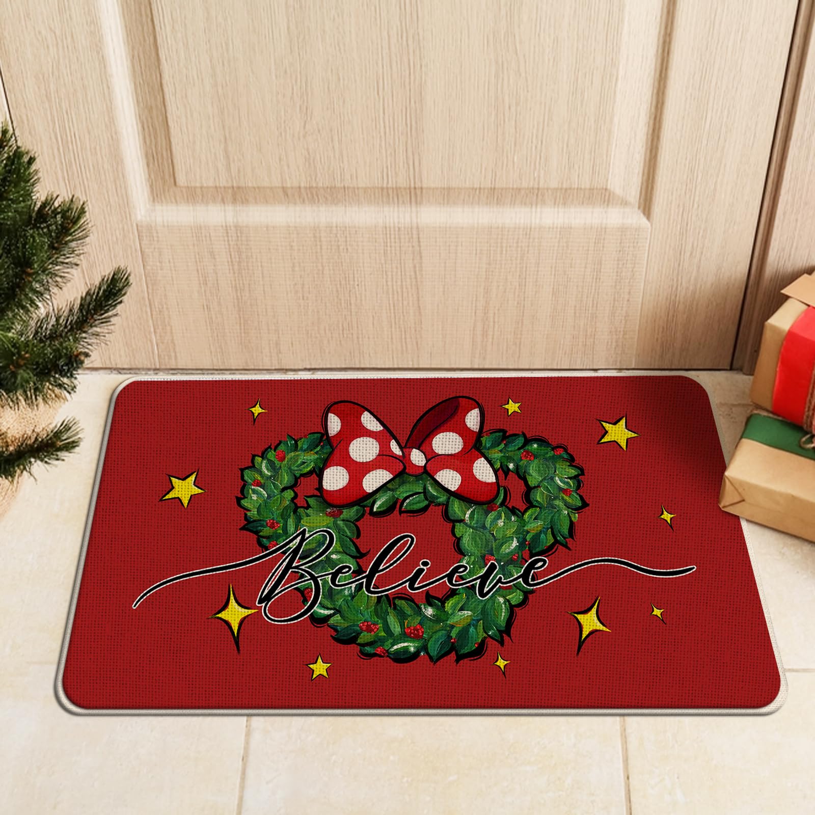 Tailus alfombra Navidad Pasillo Hogar 17x29, ideal para pasillos y entradas.