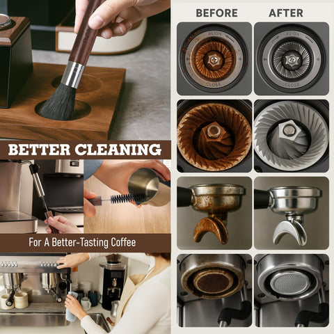 Takavu cepillos cocina limpieza espresso: mantenimiento de la máquina para un sabor limpio.