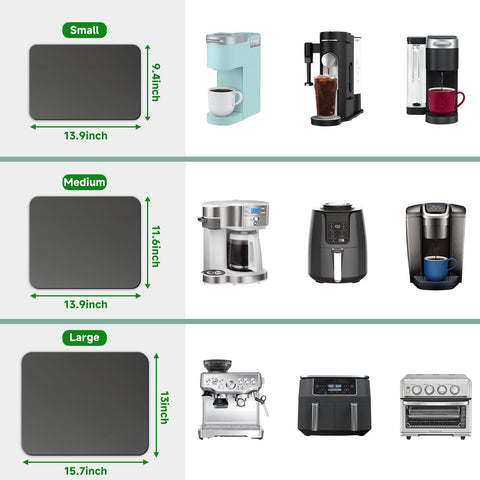 Taladad Bandeja Deslizante para Cafetera Compacta ahorro de espacio.