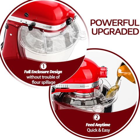 Taladad escudo de salpicaduras para KitchenAid mantiene la superficie limpia.