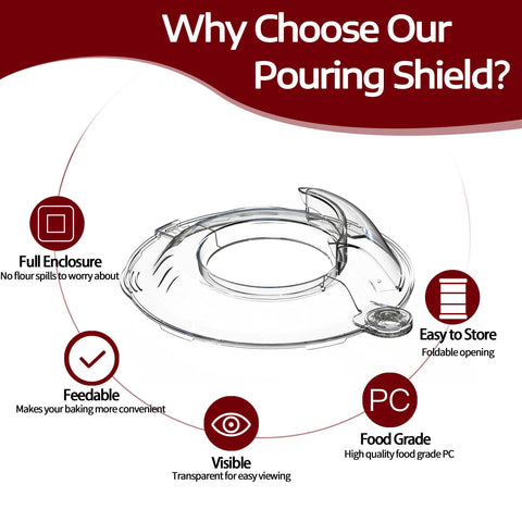 Taladad material seguro para alimentos de PC en KitchenAid, duradero y estable.