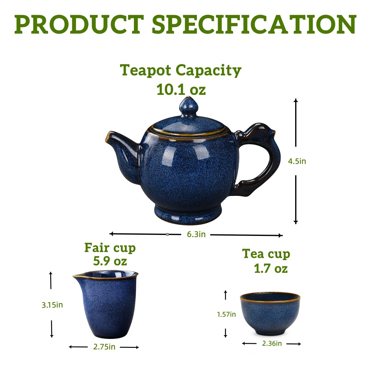 talisleskye caja regalo juego de té, regalo elegante para amantes del té.