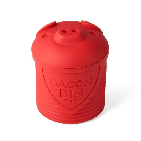 Bacon Bin de Talisman Designs: escurridor de grasa para tocino que facilita almacenar o desechar.
