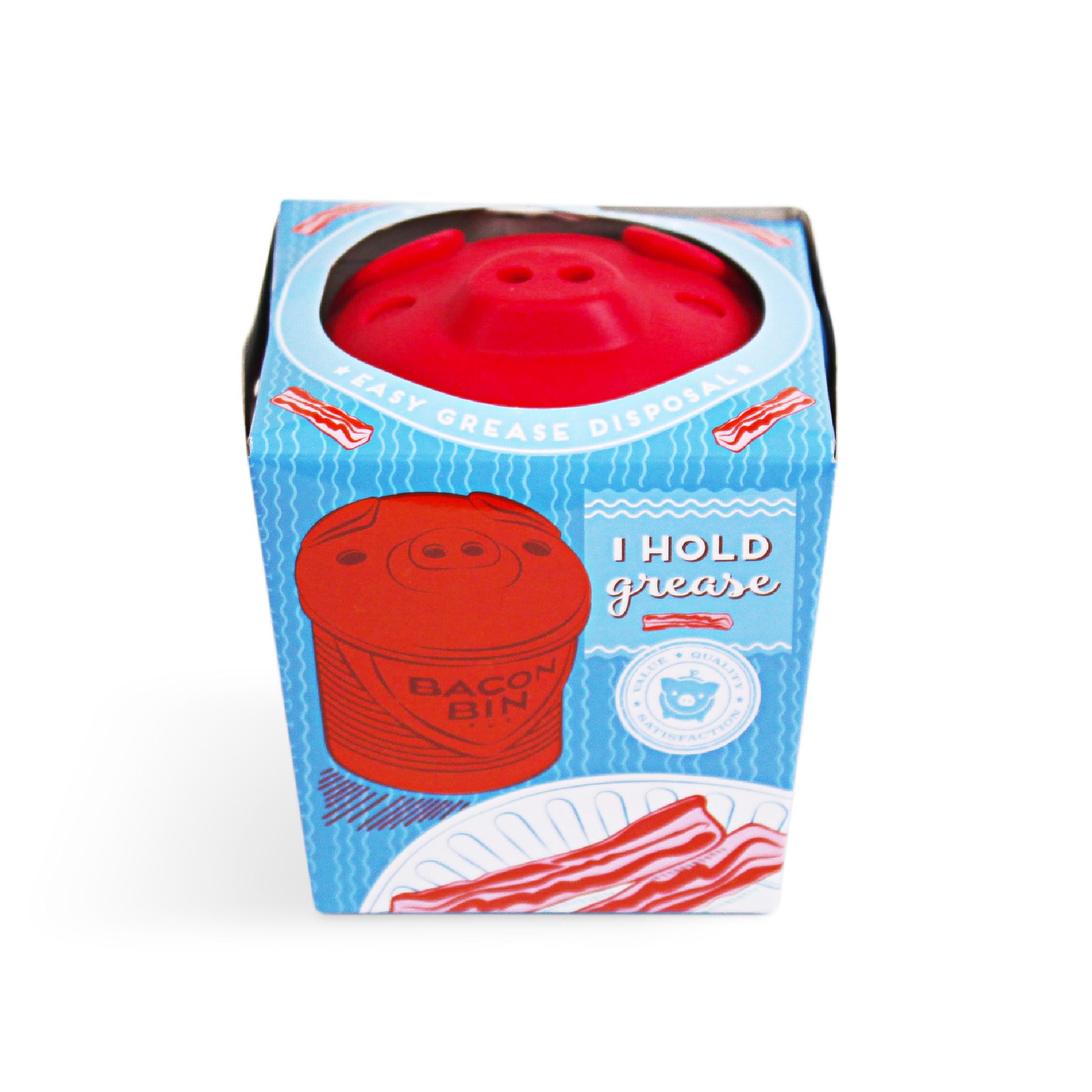Talisman Designs contenedor grasa tocino base amplia para evitar derrames.