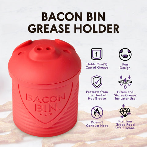 Talisman Designs contenedor grasa tocino resistente al calor para grasa caliente.