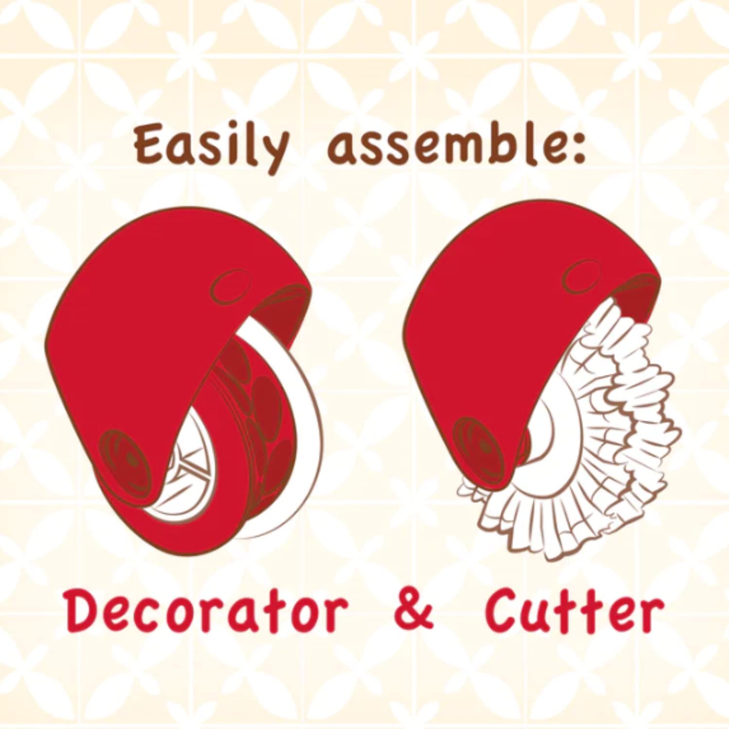 Talisman Designs cortador de masa para bordes ondulados y decorativos.