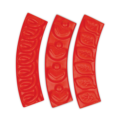 Talisman Designs: estampas de masa set de 3 para repujado de bordes.