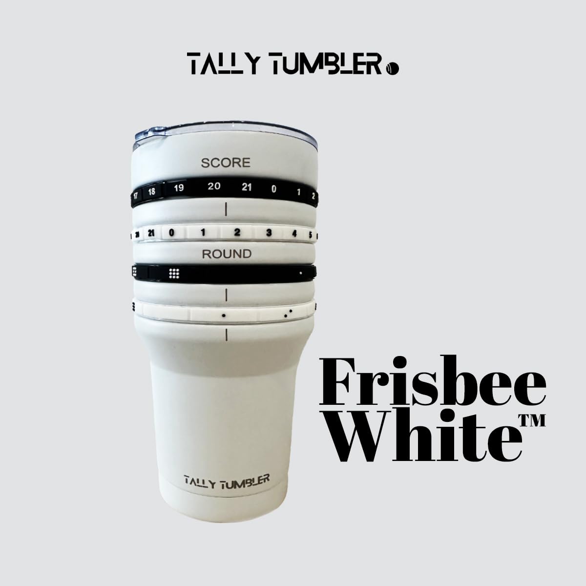 Tally Tumbler acero inoxidable 30oz mantiene bebidas frías o calientes.
