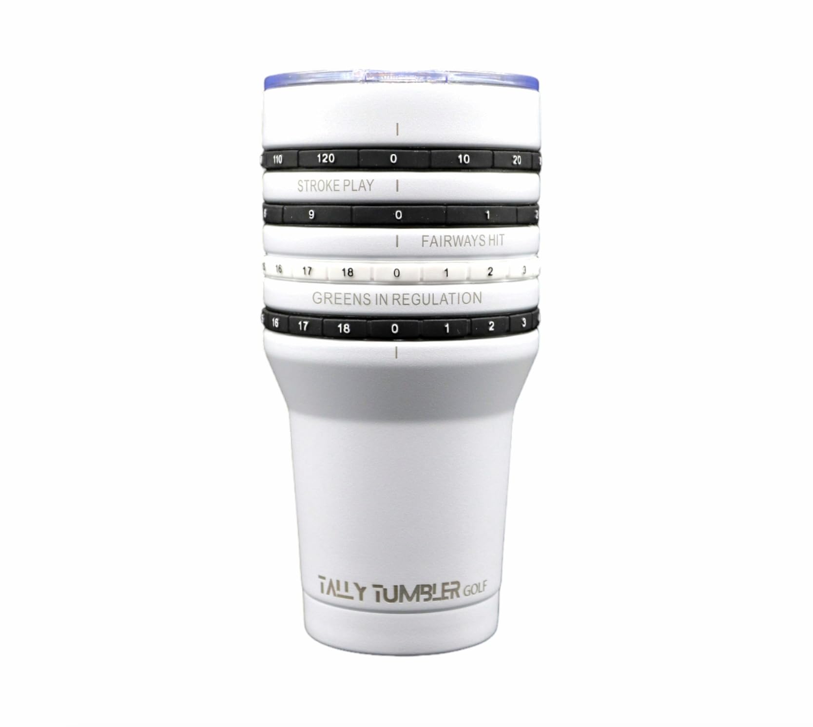 Tally Tumbler con tapa sellada para evitar derrames en el campo de golf