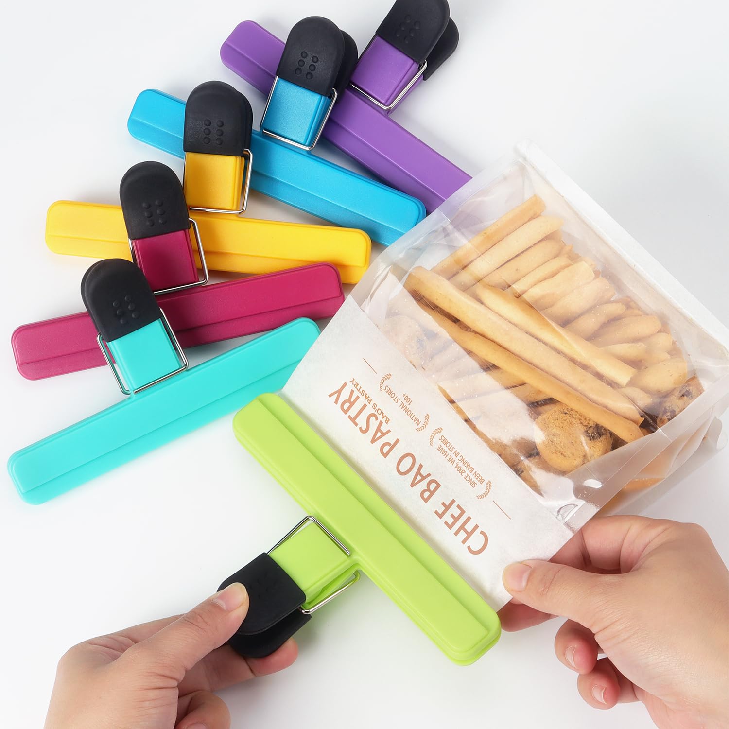 Tamaki clips evitan dañar empaques y mantienen los alimentos frescos