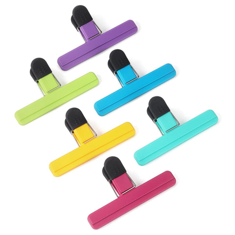 Tamaki clips para bolsas grandes en rosa, color vivo y práctico
