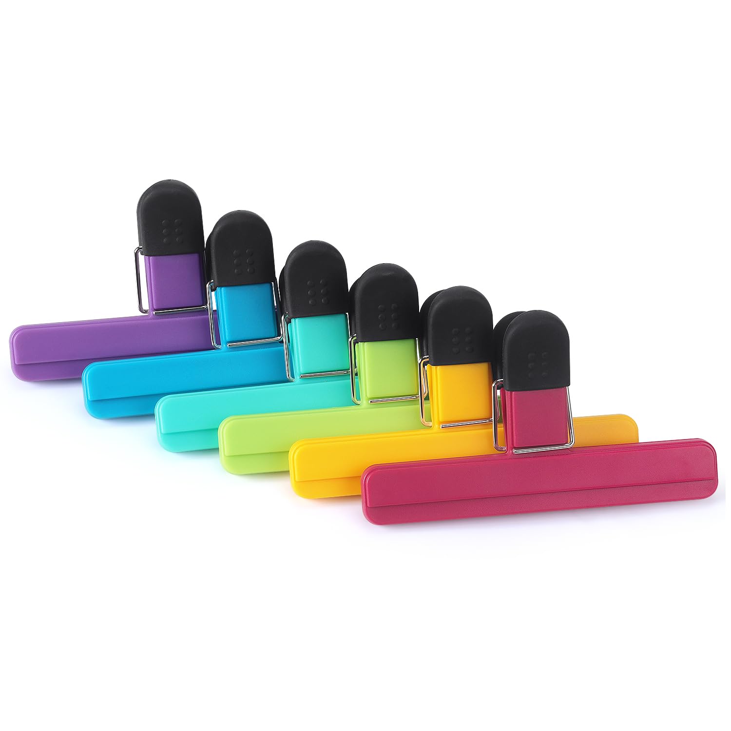 Tamaki clips para bolsas grandes en verde, ideal para despensa organizada