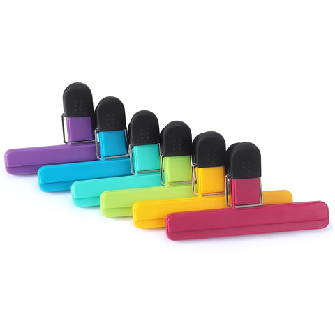Tamaki clips para bolsas grandes en verde, ideal para despensa organizada