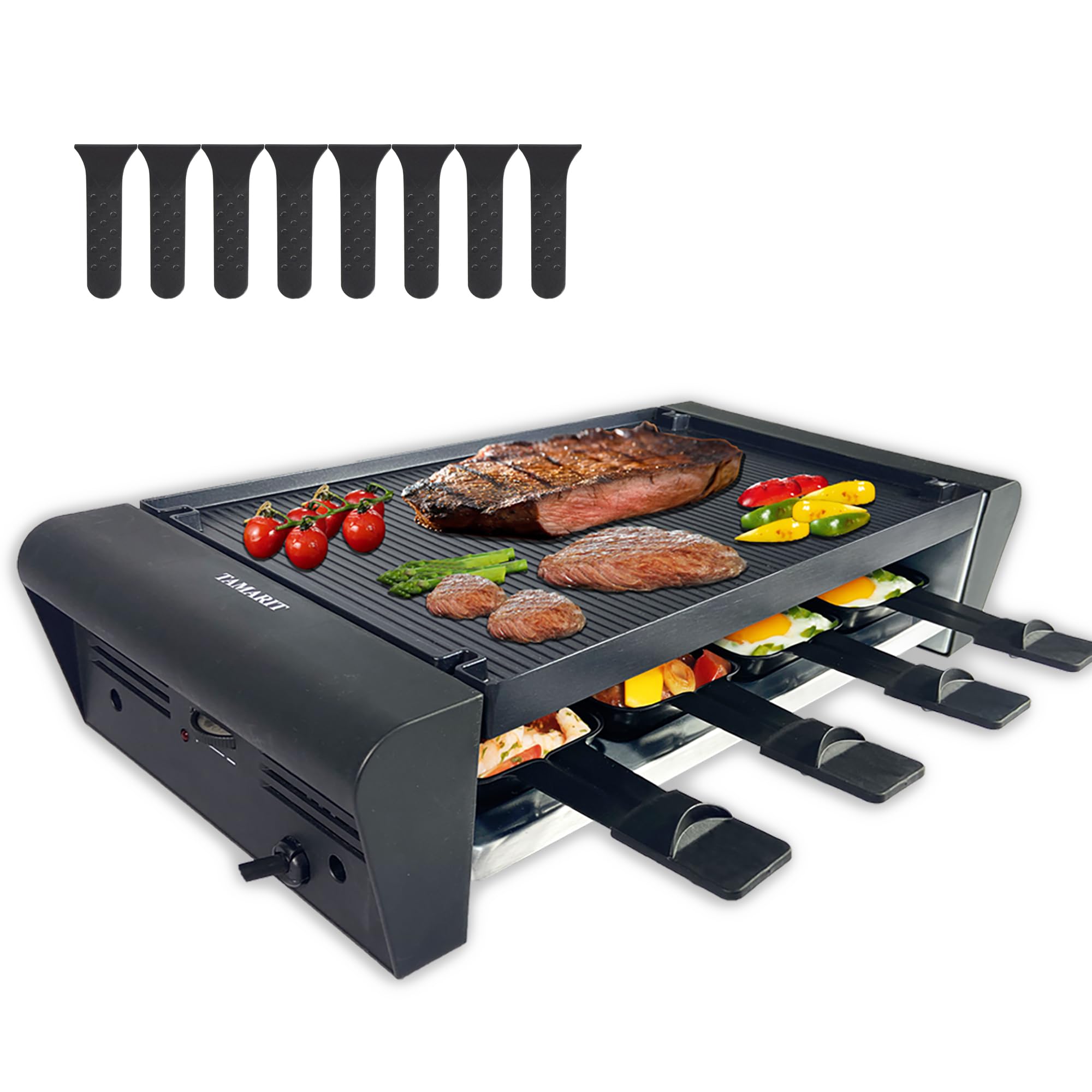 TAMARIT Raclette: diseño compacto estilo suizo para espacios reducidos.