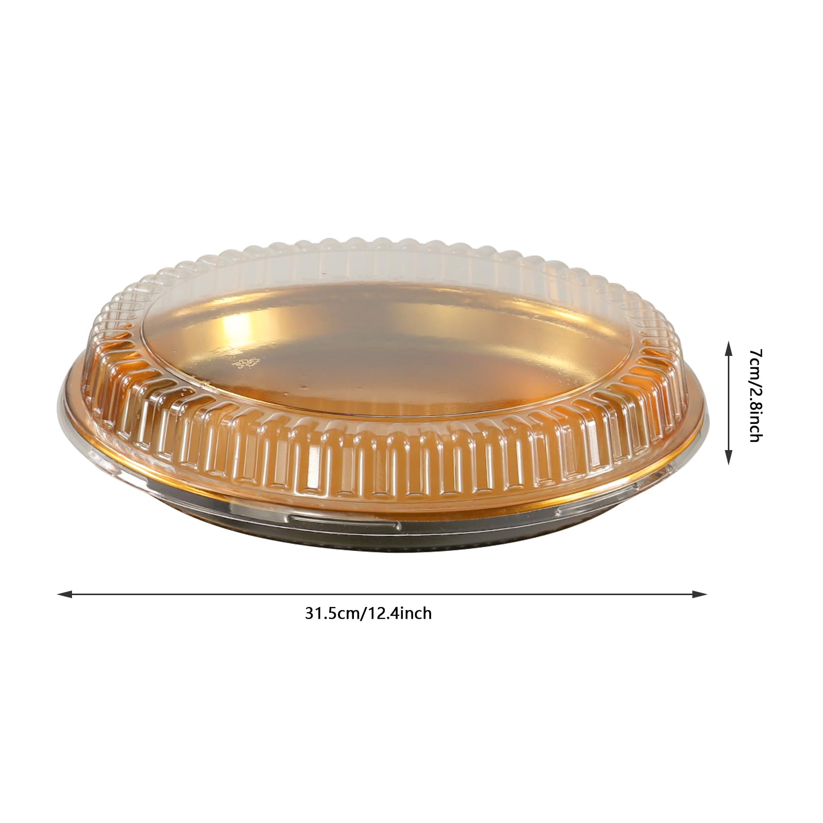 Tamnjvrr contenedor pasteles deseable con tapa clara, perfecta para exhibir postres.