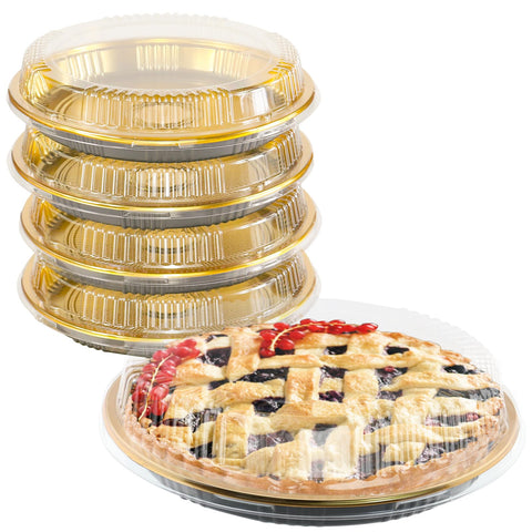 Tamnjvrr portapie deseable con tapa transparente, ideal para transportar pasteles con seguridad.