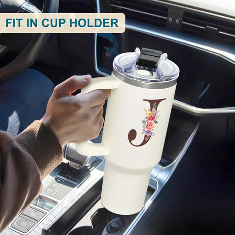 TAMUNBEE tumbler 40 onzas cabe en portavasos para coche.