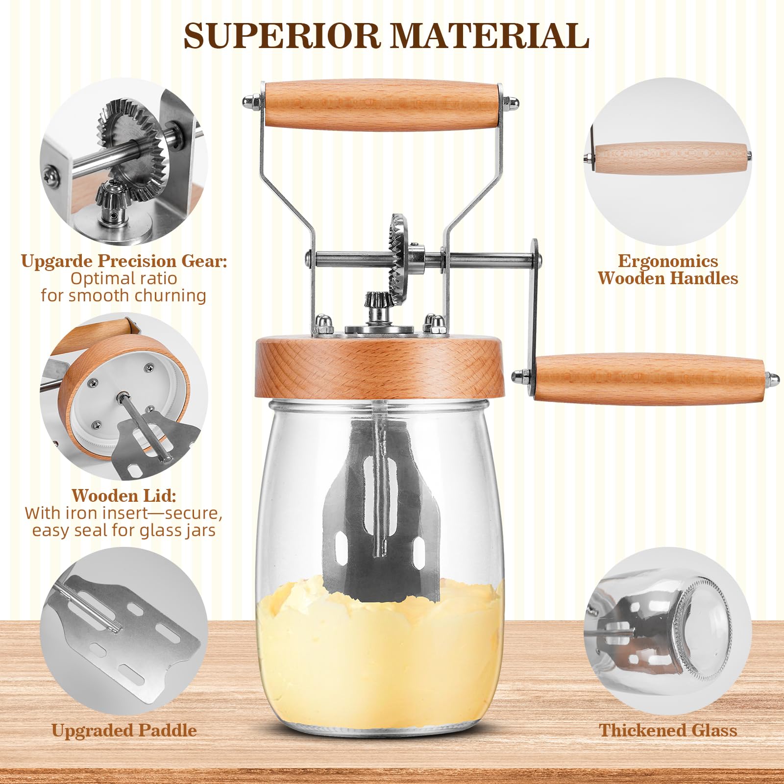 Tanedar frasco de vidrio de 35oz, ideal almacenamiento